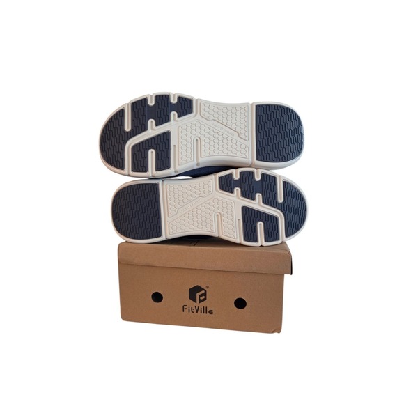 FitVille Men Diabetic Shoes Wide Toe Slip-On Swollen Feet Neuropathy Pain Relief - Picture 6 of 6